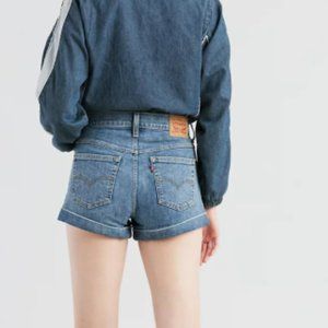 Levi's Mom Shorts High Rise Relaxed A-Line NWT